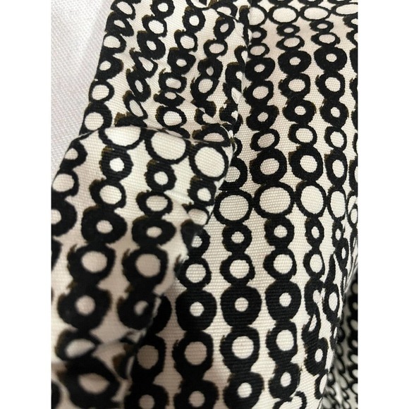 Cabi Blazer Jacket size 4 Black Ivory Circles Stretch Career Casual Collar Boho - Picture 5 of 11